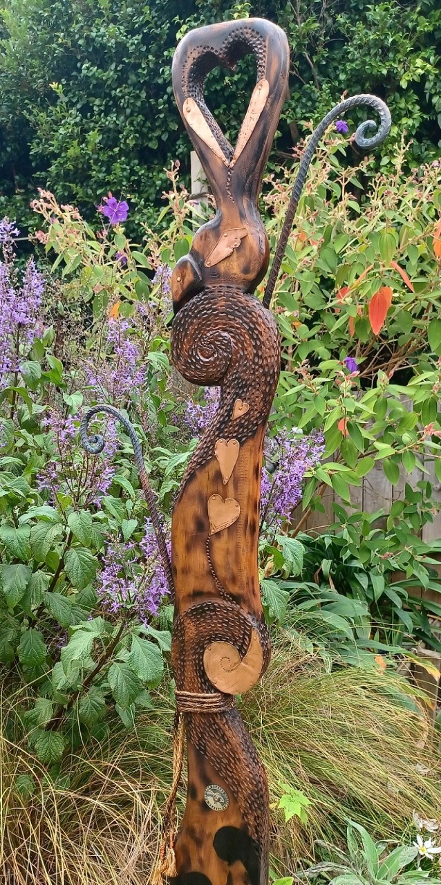 Natural wood stain with copper - SOLD $270